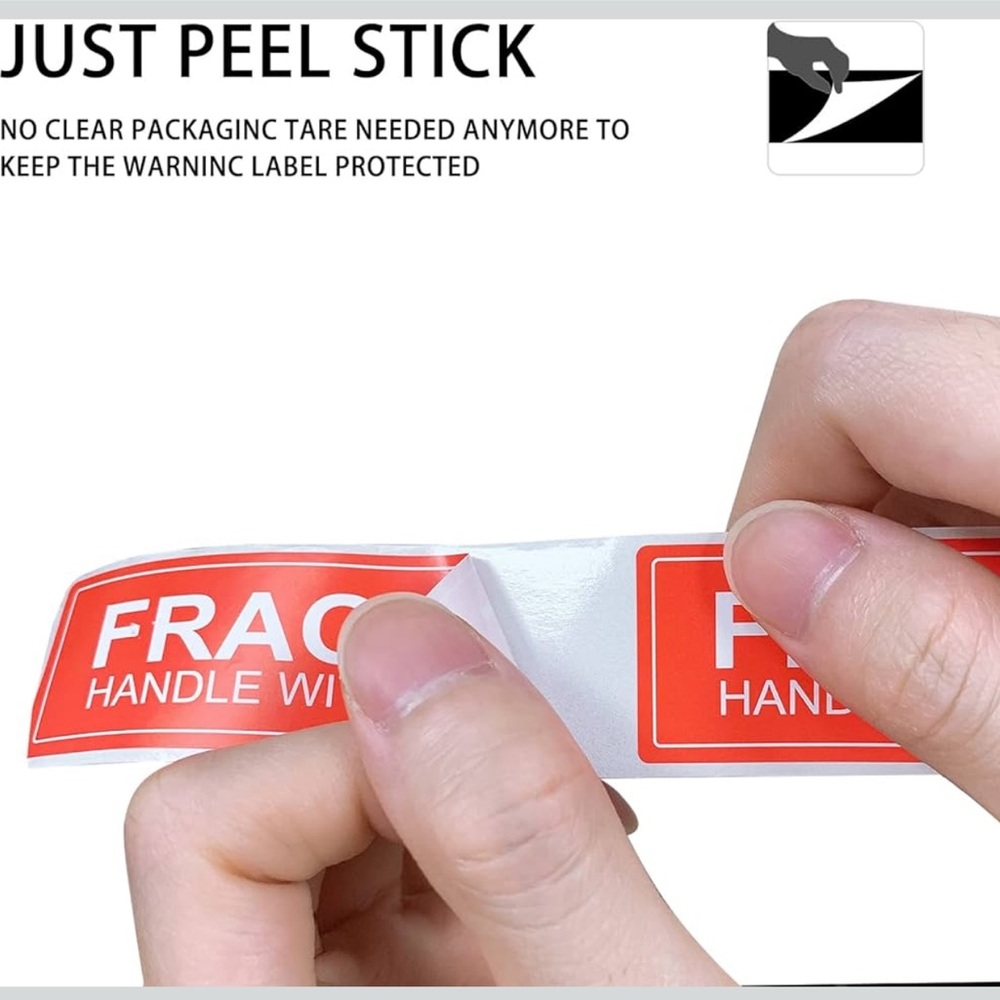 Fragile Handle with Care Warning Stickers - Shipping & Packing Labels/Stickers - Picture 4 of 6